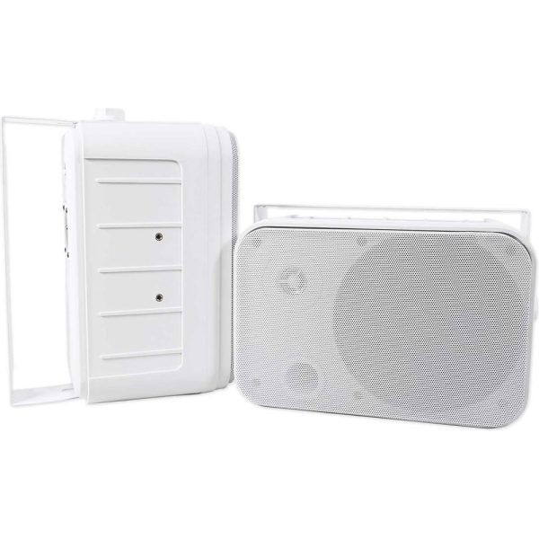 4) Rockville HP65S 6.5  500w Outdoor Patio Backyard Speakers w Waterproof Covers For Discount