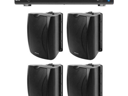 JBL VMA160 Commercial Restaurant 70v Bluetooth Amplifier+(4) 6.5  Wall Speakers For Discount