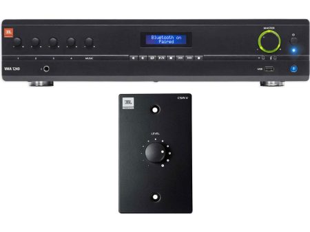 JBL VMA1240 Commercial Restaurant 120W Bluetooth Amplifier+Black Wall Controller Discount