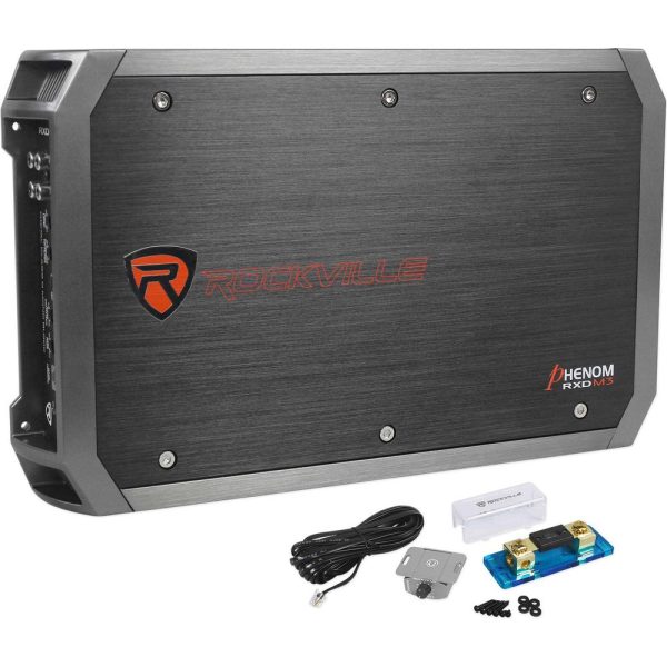 Rockville 2000w Mono Amplifier Amp For (2) Alpine SWS-12D4 12  Subwoofers Subs on Sale