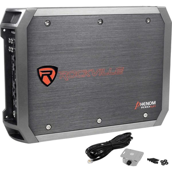 Rockville 1000w Mono Amplifier For (2) Rockford Fosgate P2D4-10 10  Subwoofers For Sale