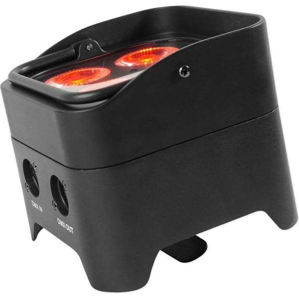 2 Rockville BEST PAR 50 Rechargeable Par Can Wash Lights w Wireless DMX+RGBWA+UV Cheap