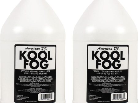 (2)  American DJ Kool Fog 1 Gallon Fog Mist Fluid Juice for Mister Kool Online Sale