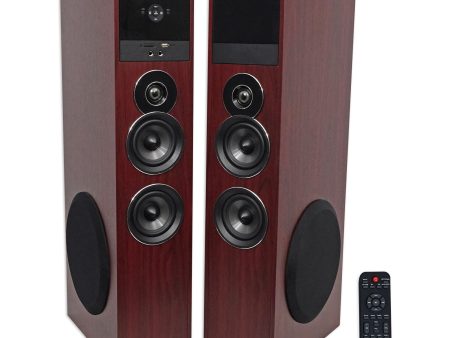 Rockville TM80C Bluetooth Home Theater Tower Speaker System+(2) 8  Subwoofers Sale