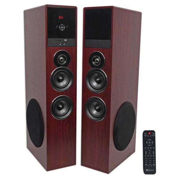 Rockville TM80C Bluetooth Home Theater Tower Speaker System+(2) 8  Subwoofers Sale