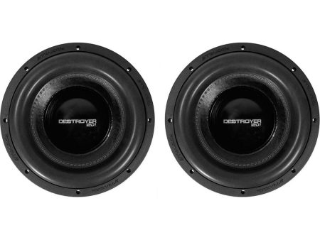 2) Rockville Destroyer 12D1 12  Competition Car Audio Subwoofers USA Voice Coils For Cheap