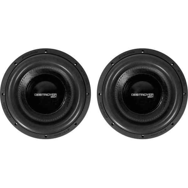 2) Rockville Destroyer 12D1 12  Competition Car Audio Subwoofers USA Voice Coils For Cheap