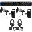 Presonus 2-Person Podcast Podcasting Kit 1810 Interface+Mics+Stands+Pop filters Online