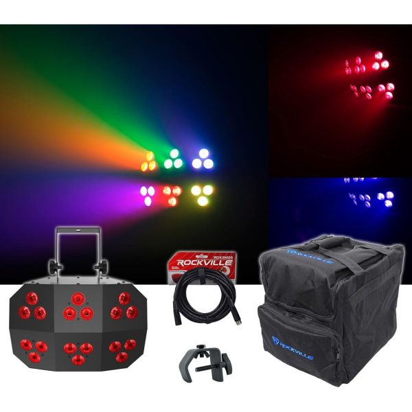 Chauvet DJ Wash FX 2 DMX RGB+UV Eye Candy Effect Dance Floor Light+Bag+Cable For Sale