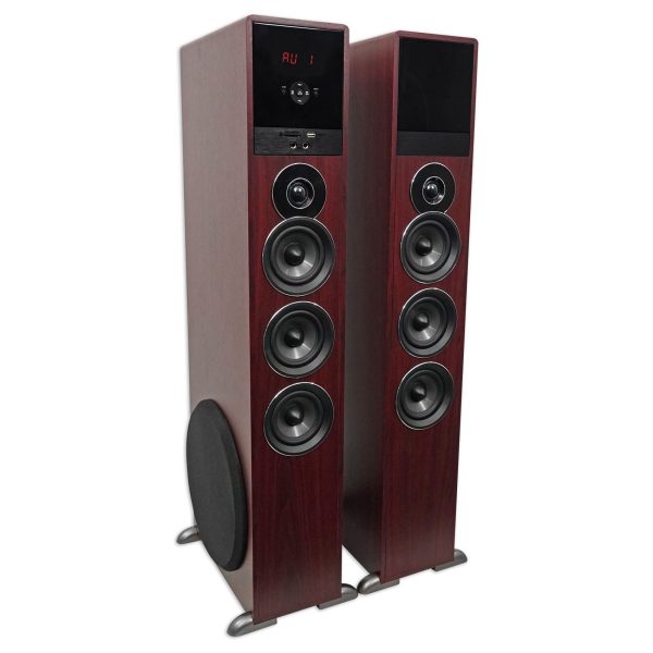 Rockville TM150C Bluetooth Home Theater Tower Speaker System (2) 10  Subwoofers! For Cheap