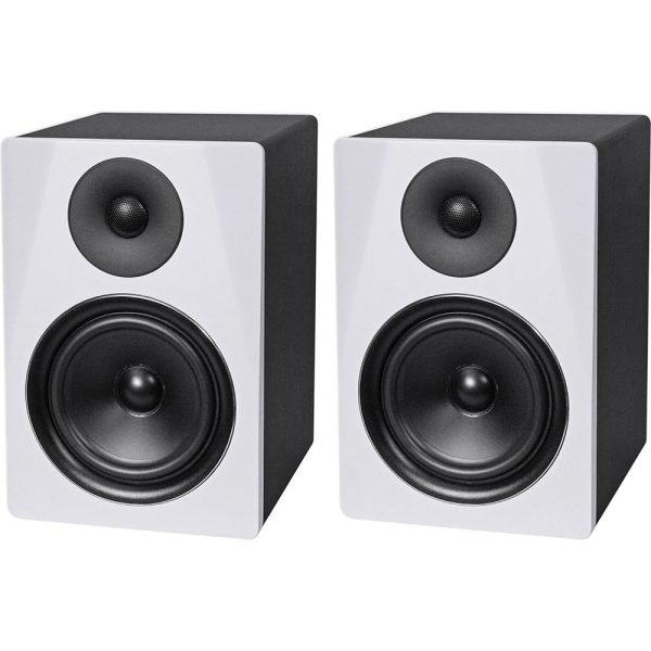 (2) Rockville DPM6W Dual Powered 6.5  420 Watt Active Studio Monitor Speakers Online Sale