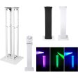 (2) Totem Stands+Black+White Scrims For (2) American DJ Vizi Q Wash7 Lights Cheap