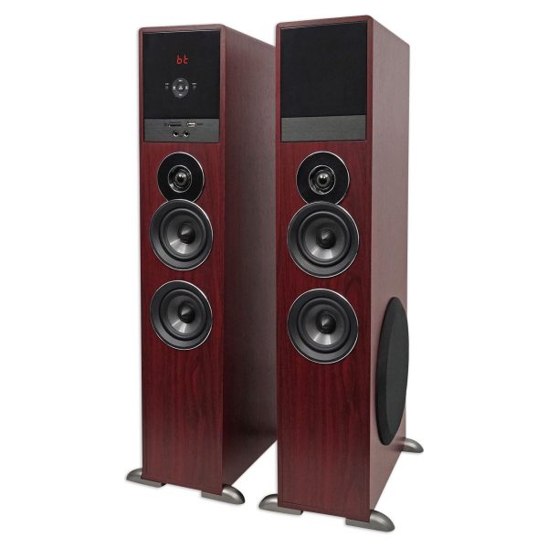 Rockville TM80C Bluetooth Home Theater Tower Speaker System+(2) 8  Subwoofers Sale