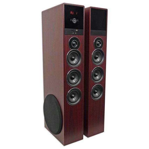 Rockville TM150C Bluetooth Home Theater Tower Speaker System (2) 10  Subwoofers! For Cheap