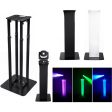 Pair Totem Stands+Black+White Scrims For 2) American DJ INNO COLOR BEAM Lights Cheap