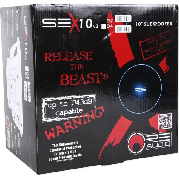 (2) RE Audio SEX10D2 V2 15  1500W Subwoofer+Vented Box+Mono Amplifier+Amp Kit Online now