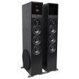 Tower Speaker Home Theater System w Sub For Sharp Smart Television TV-Black Hot on Sale