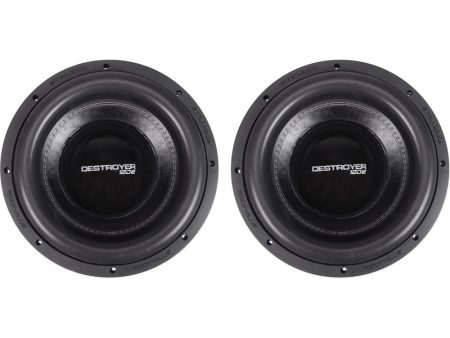 2) Rockville Destroyer 12D2 12  Competition Car Audio Subwoofers USA Voice Coils Cheap