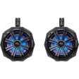 (2) 8  Kicker LED Speakers+SSV Swivel Cage Pods For 2014-Under Polaris RZR XP4 Online Hot Sale