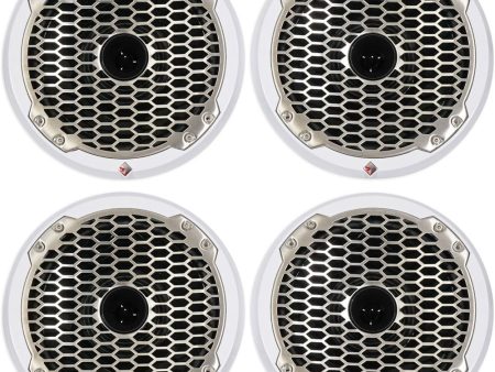 (4) Rockford Fosgate Punch PM282H 8  600W Marine Boat Speakers White 4-Ohm Online Hot Sale