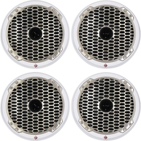 (4) Rockford Fosgate Punch PM282H 8  600W Marine Boat Speakers White 4-Ohm Online Hot Sale