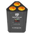 Rockville ROCKWEDGE PACKAGE BLACK (6) Battery Wireless Par Lights+Charging Case on Sale