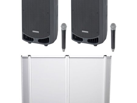 (2) Samson Expedition XP310W 10  DJ PA Speakers w Bluetooth+Mic+Facade K-Band on Sale