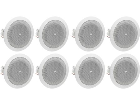 (8) JBL 8124 4  Full Range Commercial 70V 100V 6w Ceiling Speakers 4 Restaurant For Sale