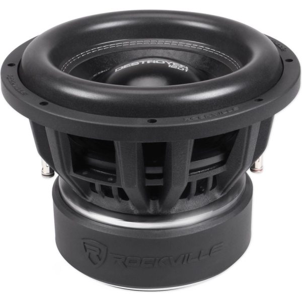 2) Rockville Destroyer 12D1 12  Competition Car Audio Subwoofers USA Voice Coils For Cheap