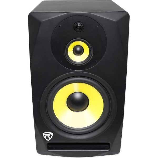 (2) Rockville DPM10B 10  800w Powered 3-Way Studio Monitors Speakers Full Range Fashion