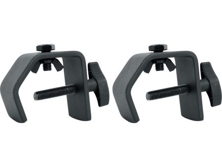 (2) Rockville LC70 Heavy Duty C Clamps Mount Light Up to 70 LBS, Adjustable Knob Online now