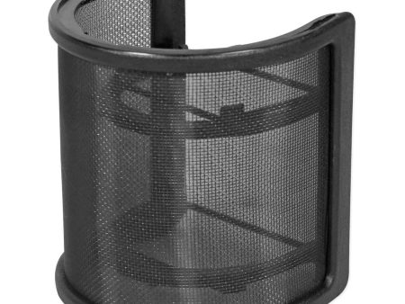 Rockville RockPop Curve Recording Mic Pop Filter Curved Mesh Windscreen in Black Hot on Sale