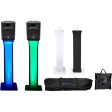 (2) Rockville RPG8 8  Powered Active 400 Watt 2-Way DJ Speakers+Totem Stands Online Sale