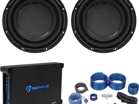 (2) Polk Audio DB1042SVC 10” 2100w Car Audio Subwoofers+Mono Amplifier+Amp Kit on Sale