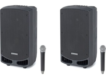 2) Samson Expedition XP310W-K 10  Portable Rechargeable Speakers w Bluetooth+Mic Cheap