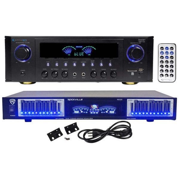 Technical Pro RX45BT Home Theater Receiver, Bluetooth USB SD Bundle with 10 Band Eq & Remote Online Hot Sale