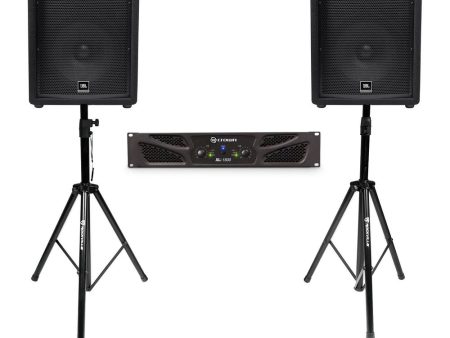 (2) JBL Pro JRX212 12  2000w 8 Ohm PA DJ Speakers+Crown Amplifier+Stands+Cables Online now