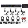 Presonus 4-Person Podcast Podcasting Kit STUDIO 1810 Interface+Mics+Desk Stands Supply