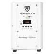 Rockville ROCKWEDGE PACKAGE WHITE (6) Battery Powered Wireless DMX Lights+Case Hot on Sale