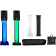 2 Rockville RPG12BT 12  Powered 800w Wireless Link DJ Speakers, Bluetooth+Totems For Sale