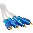 (2) Rockville MRCA25 25 Foot Twisted Pair Marine Boat RCA Cables 100% Copper Hot on Sale