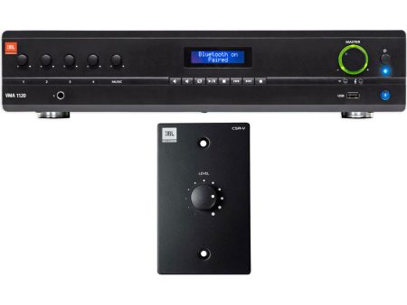 JBL VMA1120 Commercial Restaurant 120W Bluetooth Amplifier+Black Wall Controller Hot on Sale