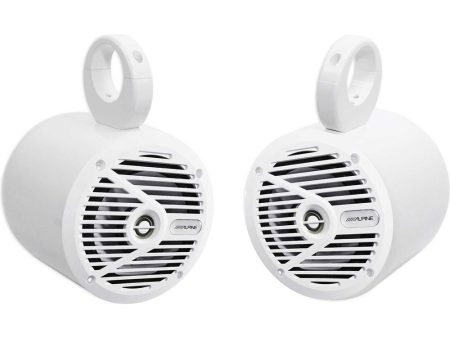 Pair Alpine SPS-M601W 6.5  220w White Marine Boat Wakeboard Tower Speakers Online Hot Sale