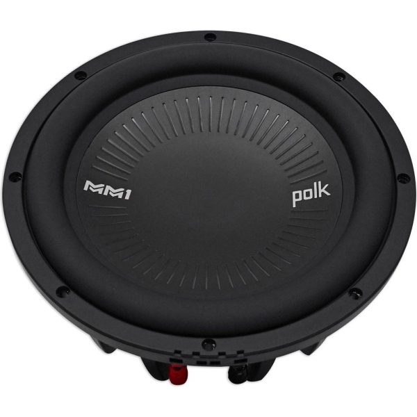 (2) Polk Audio MM1042DVC 10” 2400 Watt Car Subwoofers+Mono Amplifier+Amp Kit For Cheap