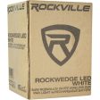 (2) Rockville RockWedge White LED Battery Lights+384 Ch. Wireless DMX Controller Fashion