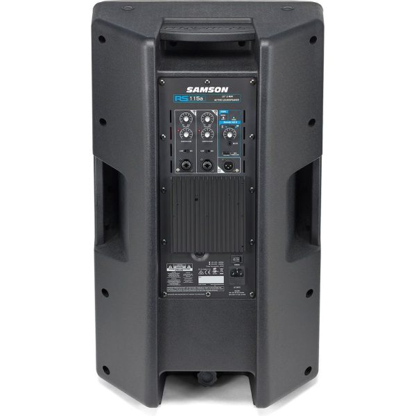 (2) Samson RS115A 15  400w Powered DJ PA Speakers w Bluetooth USB+Stands+Cables Online