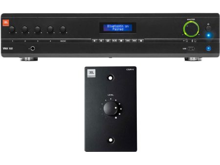 JBL VMA160 Commercial Restaurant 120W Bluetooth Amplifier+Black Wall Controller For Discount