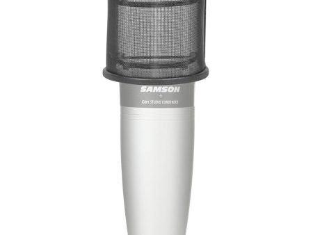 Rockville Pop Filter Curved Mesh Recording Microphone Windscreen for Samson C01 For Sale