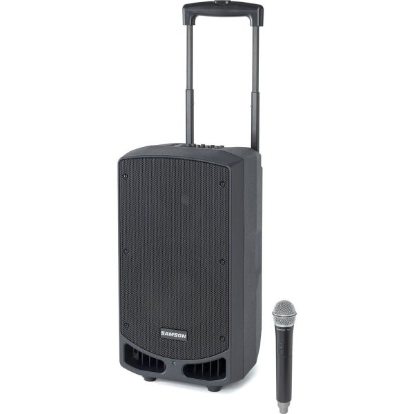 (2) Samson Expedition XP310W 10  DJ PA Speakers w Bluetooth+Mic+Facade K-Band on Sale