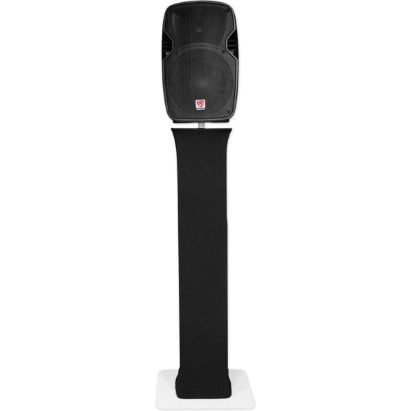 (2) Rockville Totem Style Speaker Stands+Black+White Scrims+Facade+Par Lights Sale